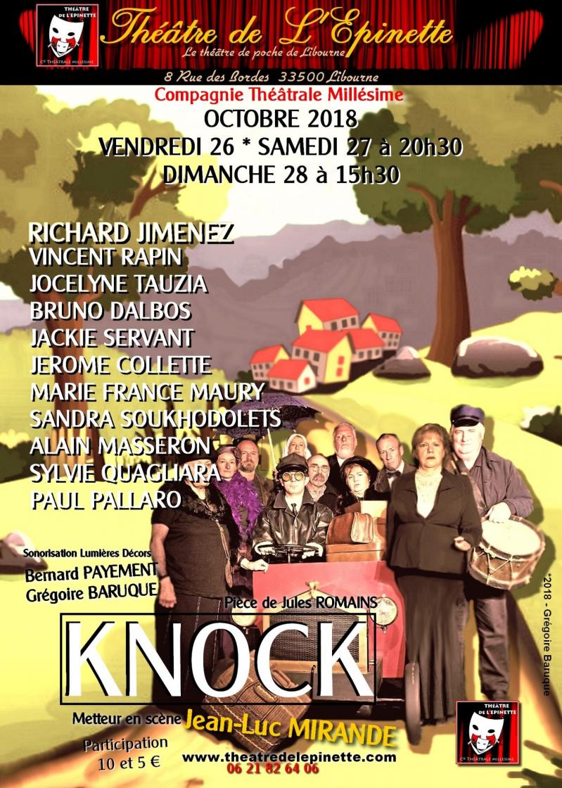 Affiche knock  26  27  28 oct 2018