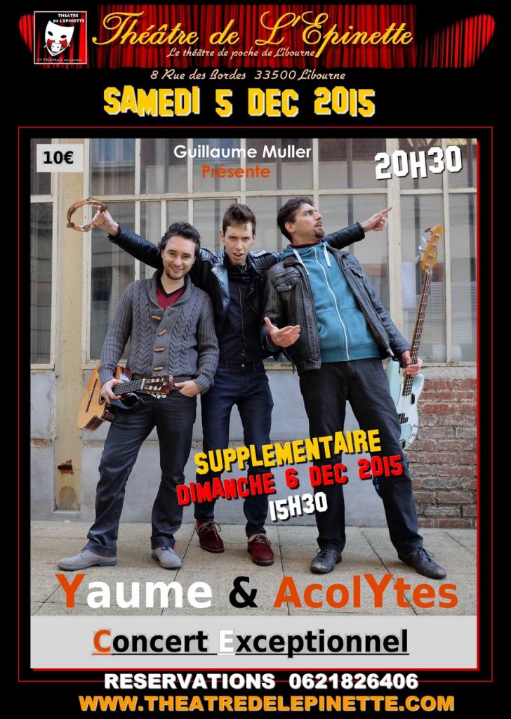 YAUME et ACOLYTE THETRE DE L'EPINETTE 5 6 dec 2015