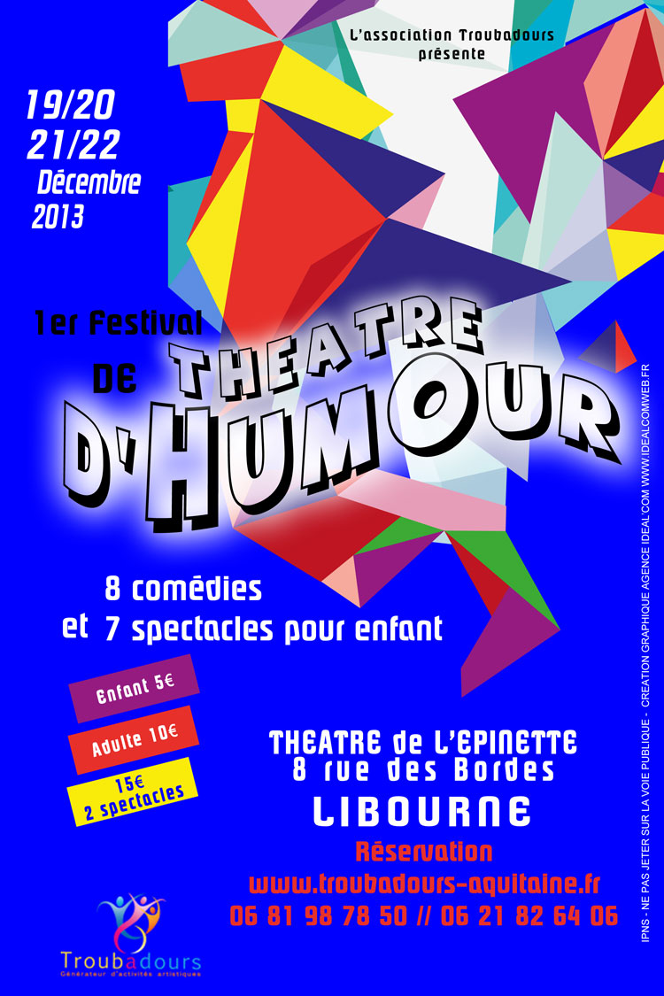 Affiche festival theatre libourne